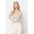 Trendyol Beige Slim Fit Ribbed High Collar Long Sleeve Knitted Blouse