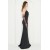 Vuvutasarım Black Cross Neck Evening Dress – Flexible Diving Fabric Design