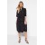 Trendyol Collection Black Embroidered Midi Dress – Elegant Straight Cut Casual Outfit