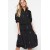 Trendyol Collection Black Embroidered Midi Dress – Elegant Straight Cut Casual Outfit