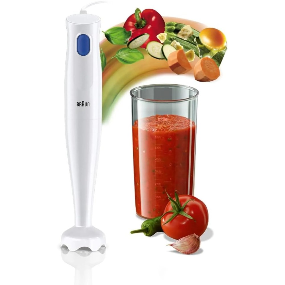 Braun MultiQuick 1 450W Hand Blender – Light Weight, Simple One-Speed Control, BPA-Free