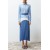 Blue Color Blocked Maxi Woven Shirt Dress – Trendyol Modest Collection