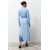 Blue Color Blocked Maxi Woven Shirt Dress – Trendyol Modest Collection