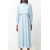 TRENDYOL MODEST Blue Maxi Dress with Standing Collar and A-Line Design