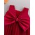 Fancy Wedding Baby Girl Flower Dress with Bow – Cute Satin Sleeveless Design