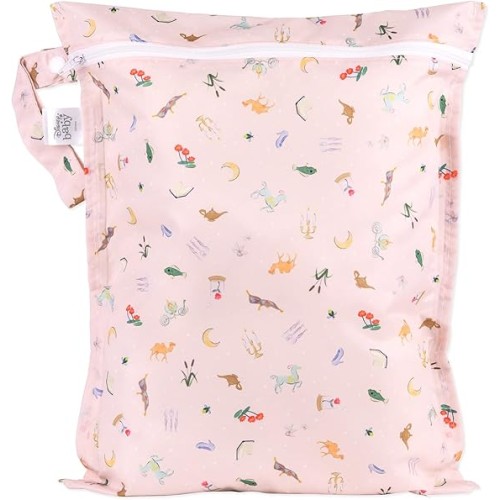 Bumkins Reusable Waterproof Wet Bag with Zipper – Eco-Friendly Travel Organizer for Baby Diapers