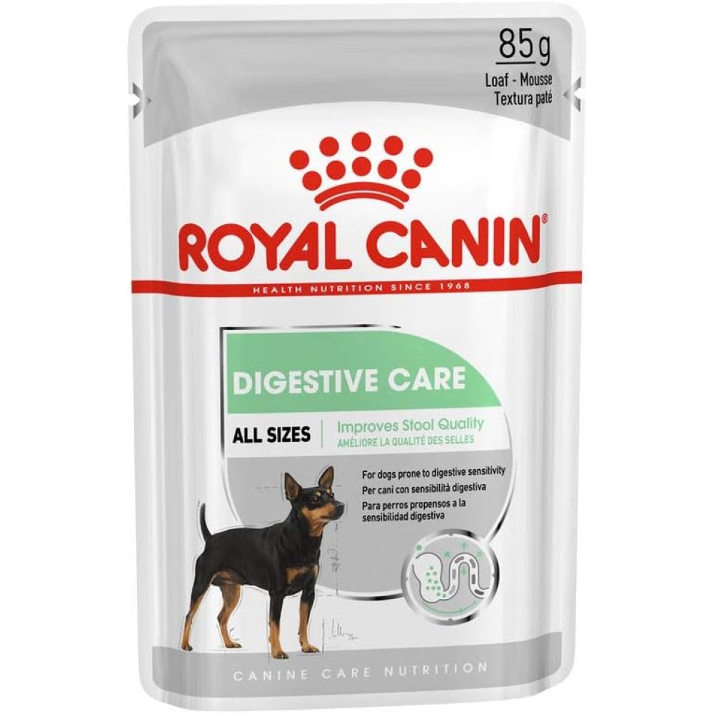 Royal Canin CCN Digestive Care Wet Food Pouches for Sensitive Stomachs, Box of 12x85g