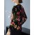 Floral Print Long Sleeve Cardigan for Women – Casual Autumn Knitwear with Button Closure