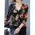 Floral Print Long Sleeve Cardigan for Women – Casual Autumn Knitwear with Button Closure