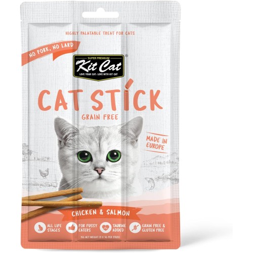 Kit Cat Grain Free Cat Stick Chicken & Salmon | 15g Cat Treats