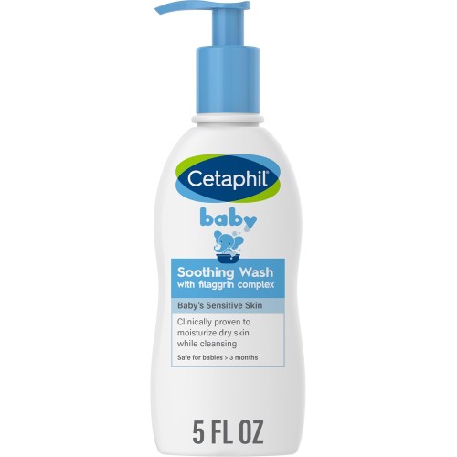 Cetaphil Baby Soothing Wash | Paraben-Free & Hypoallergenic | Colloidal Oatmeal for Dry Skin | 5 fl oz