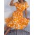 Floral Pleated A-Line Dress – Women’s Chic High-Waist Summer Casual Dress