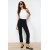 Trendyol Collection Black Cigarette Mold Collet High Waist Ankle Length Pants