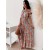 Elegant Contrast Color Long Beach Dress – Loose Fit Bohemian Summer 2024 Women's Maxi Dress