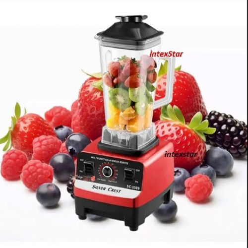 Silver Crest Professional 6000W 2.5L Cafe Bar Double Jug Blender – Ice Crusher & Grinder PRO