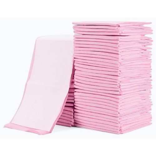 Cute 'n' Cuddle Disposable Changing Mat 60cm x 45cm (30 Pack) – Pink, Hygienic and Convenient for Travel