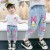 Spring Summer Cartoon Daisy Jeans for Girls – Loose Baby Denim Pants – Casual Trousers