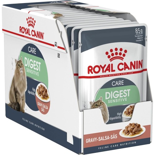 Royal Canin Digest Sensitive Feline Care Nutrition Cat Food - Gravy, 12 Pouches x 85g