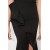 Trendyol Collection Flounced Black/Red Evening Dress – Elegant Wrapover Midi Halterneck