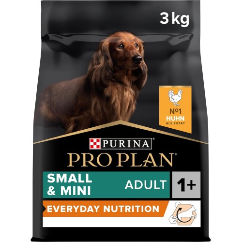 Purina Pro Plan Everyday Nutrition Small and Mini Adult Dry Dog Food with Chicken, 3 kg