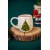 Flora Christmas Tree Patterned Mug - New Year's Gift Ceramic Cup, 300-399ml, Ecru