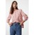 Women's Powder Pink Flower Embroidered Regular Fit Woven Shirt