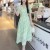 French Sweet Floral Summer Chiffon Dress – V Neck Puff Sleeve Bohemian A-Line Midi