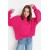 Oversized Knitwear Balloon Sleeve Crew Neck Sweater – Trendy Basics for All Seasons