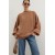 Oversized Knitwear Balloon Sleeve Crew Neck Sweater – Trendy Basics for All Seasons