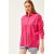 Olalook Women’s Oversize Woven Shirt with Jewel Detail – Classic & Chic