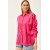 Olalook Women’s Oversize Woven Shirt with Jewel Detail – Classic & Chic