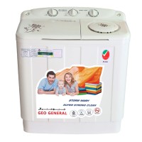 Geo General GBP70-1365P 7KG Semi Automatic Washing Machine, Twin Tub, Quick Wash Cycles