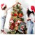 GGerou 4-Pack Christmas Stockings with 3D Santa & Reindeer Designs for Holiday Decor