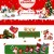 GGerou 4-Pack Christmas Stockings with 3D Santa & Reindeer Designs for Holiday Decor