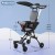 INGUNAR Lightweight Foldable Baby Stroller with 360° Rotatable Seat and Large Storage