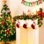 Yoawllty 6.5ft Christmas Garland with Lights, Red Berry Décor for Indoor & Outdoor