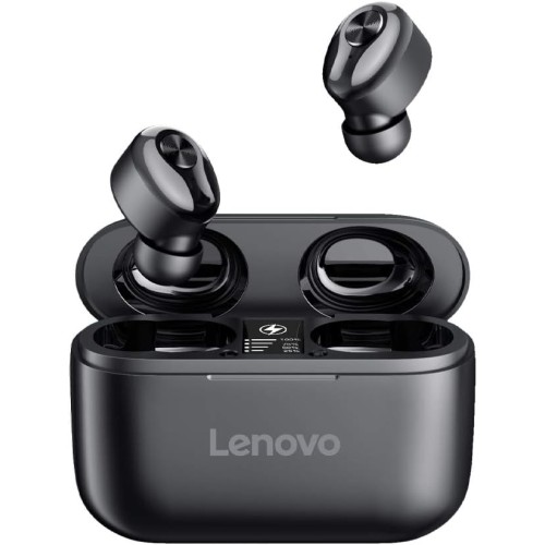 Lenovo True Wireless Stereo In-Ear Earphones HT18, Black, 50 Hours Battery Life