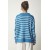 Striped Polo Neck Long Sleeve Crop Knitwear – Casual New Year’s Eve Glam Style