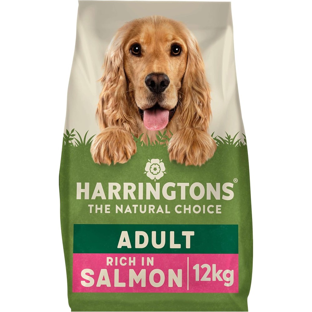 Harringtons Complete Salmon & Potato Dry Dog Food for Adult Dogs, 12Kg – Natural & Nutritious