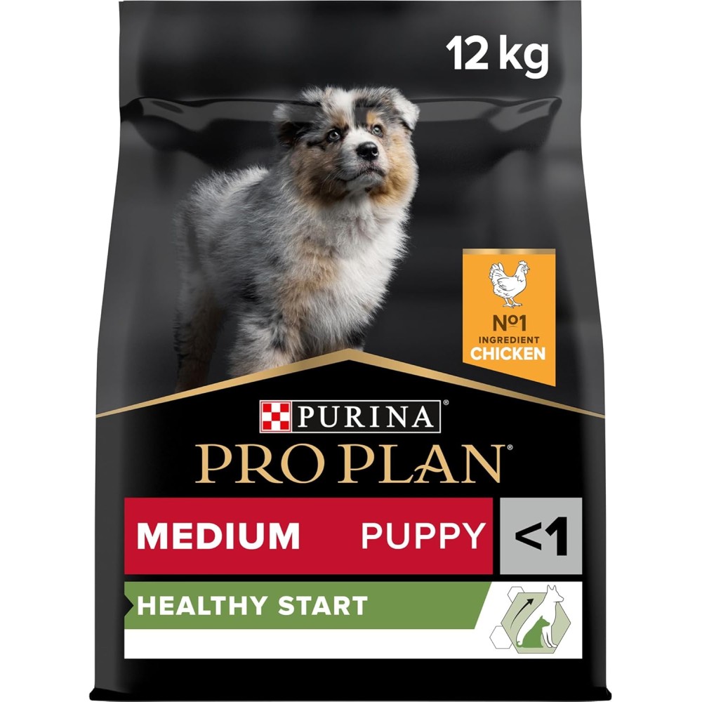 Purina Pro Plan Healthy Start Medium Puppy Dry Dog Food with Chicken, 12 kg