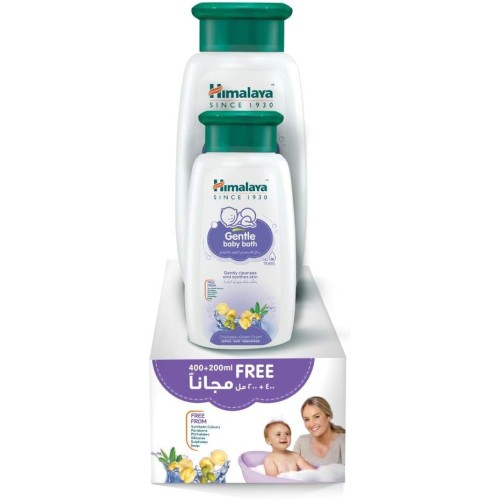 Himalaya Gentle Baby Bath | No Tears Formula | 400+200 ml | Natural Ingredients