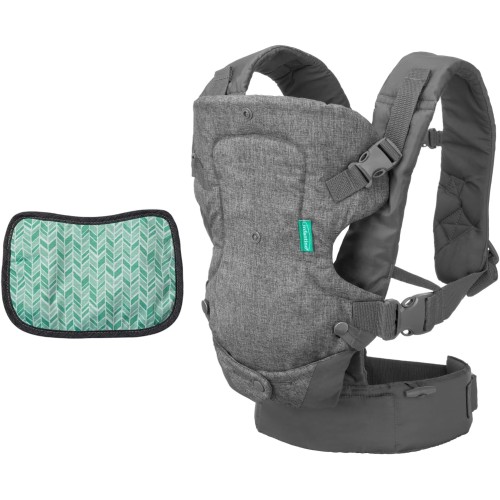 Infantino Flip Advanced 4-in-1 Convertible Baby Carrier – Grey | Ergonomic & Adjustable