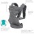 Infantino Flip Advanced 4-in-1 Convertible Baby Carrier – Grey | Ergonomic & Adjustable