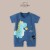 Baby Boys & Girls Summer Thin Cartoon Romper, Short Sleeve Cotton Bodysuit for Newborns