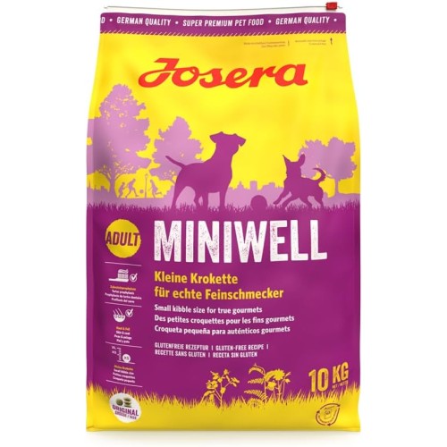 Josera Adult Miniwell Dry Dog Food 10Kg with Duck & Salmon for All Life Stages