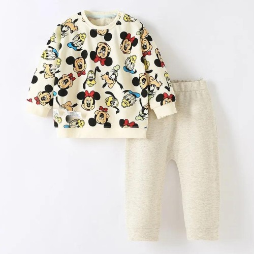 Mickey Mouse Baby girl /boy Tracksuit – Long Sleeve Sweatshirt & Sweatpants Set