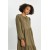 TRENDYOL MODEST Khaki Gather Detailed Cotton Maxi Dress – Effortless Modest Fashion