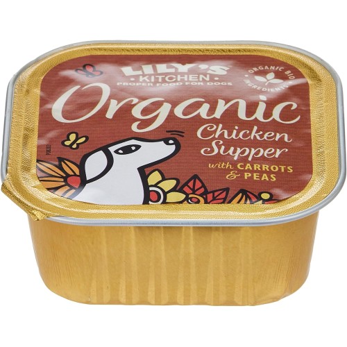 LILY'S KITCHEN Organic Chicken Supper Wet Dog Food - 150G