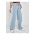 SHEVEGA Ice Blue/Black High Waist Wide Leg Boyfriend Jeans – Flare Style