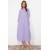 TRENDYOL MODEST Lilac Gather Detailed Cotton Maxi Dress – Elegant, Modest, and Comfortable